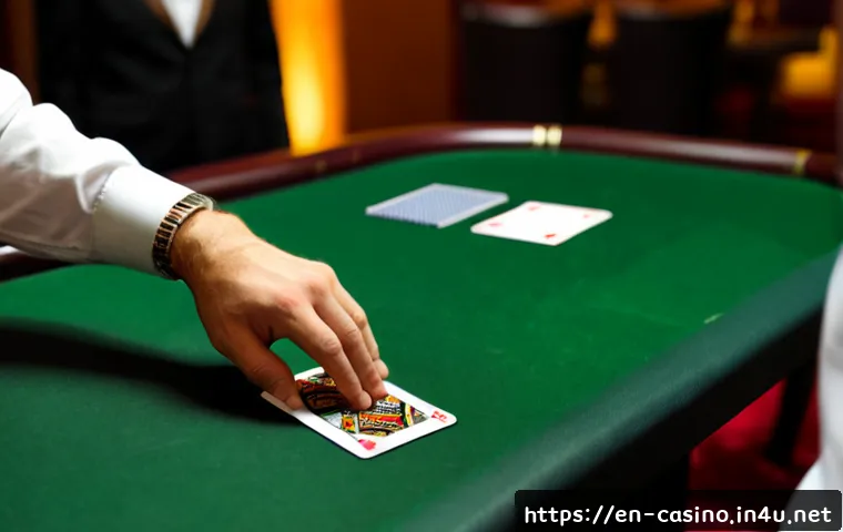 Home 15 카지노 딜러 바카라 실전 운영법 - Photorealistic upscale casino baccarat table during live play, professional dealer in a crisp black ...